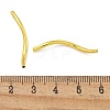 Brass Twist Tube Beads KK-B120-02D-G-3