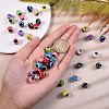 180Pcs 12 Colors 2 Style Resin Beads RESI-SZ0001-21-3