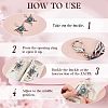 4Pcs 2 Styles Butterfly Alloy Shoe Charms AJEW-CP0006-45-5