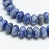 Natural Blue Spot Jasper Bead Strands G-R408-5x8-01-1