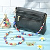 4Pcs Acrylic & Plastic & Resin Bead Heart Apple Bag Extender Chains and Steel Dice Brooches HJEW-YW00110-3