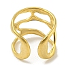 304 Stainless Steel Open Cuff Ring RJEW-C067-25G-3