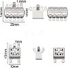 Unicraftale 316 Stainless Steel Box Clasps STAS-UN0014-15P-2