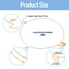 1Pc 302 Stainless Steel Heart Puzzle Pendant Cable Chain Lariat Y Necklaces for Women NJEW-TADJ0001-01KCG-4
