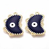 Eco-Friendly Alloy Enamel Pendants ENAM-N050-26A-NR-1