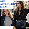 2Pcs 2 Colors Alloy Rhinestone Lapel Pin Brooches JEWB-FG0001-81-5