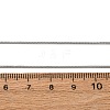 1MM 304 Stainless Steel Round Snake Chain Necklaces NJEW-T016-27P-5