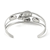 Non-Tarnish 304 Stainless Steel Hollow Open Cuff Bangles BJEW-Q348-03P-11-3