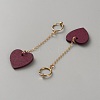 Alloy Wood Hoop Earrings EJEW-WH0098-41G-2