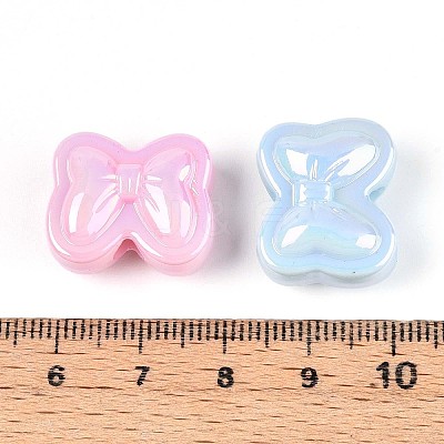 UV Plating Opaque Acrylic Beads OACR-T028-60-1