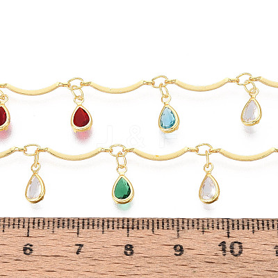 Brass Scalloped Bar Chains CHC-T018-02G-1