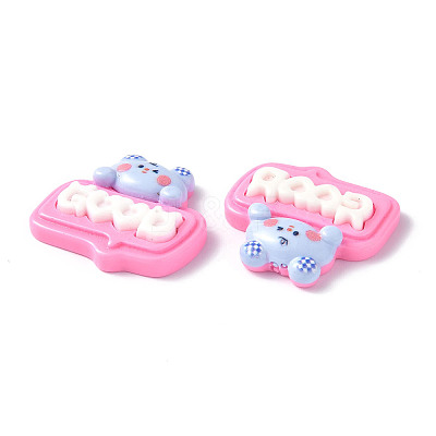 Opaque Resin Cabochons CRES-P023-01E-1
