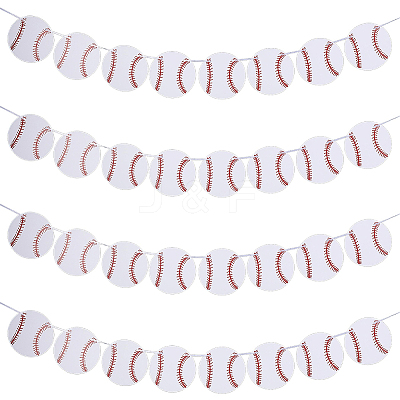 8Pcs Sports Party Decoration Paper Banner AJEW-CN0007-14D-1