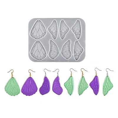 DIY Butterfly Wing Pendant Silicone Molds DIY-F134-04B-1