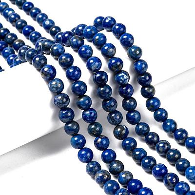 Natural Lapis Lazuli Bead Strands G-G953-01-8mm-1