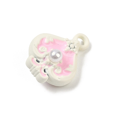 Spray Painted Alloy Pendants PALLOY-S038-07A-1