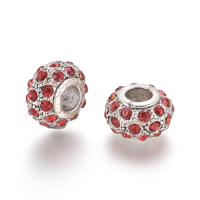 Antique Silver Plated Alloy European Beads MPDL-L029-X03-AS-1