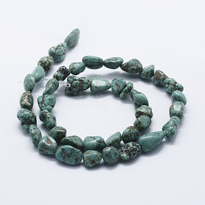 Natural Magnesite Beads Strands G-P349-02-1