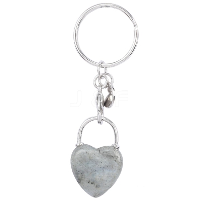 Natural Labradorite Keychain PW-WGCB953-03-1