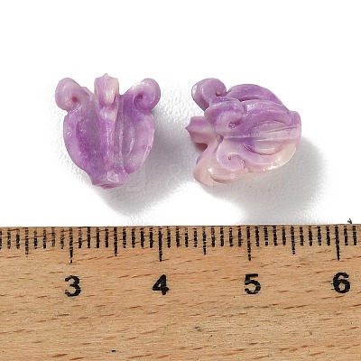Synthetic Coral Carved Beads BSHE-P034-01B-1