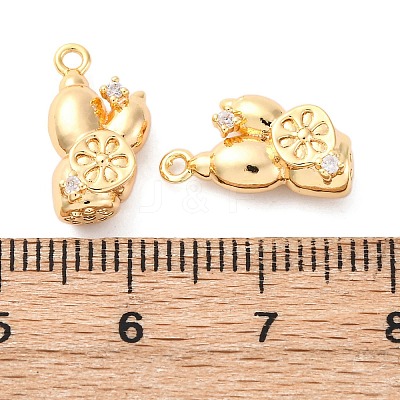 Brass Rhinestone Pendants KK-E793-18G-1