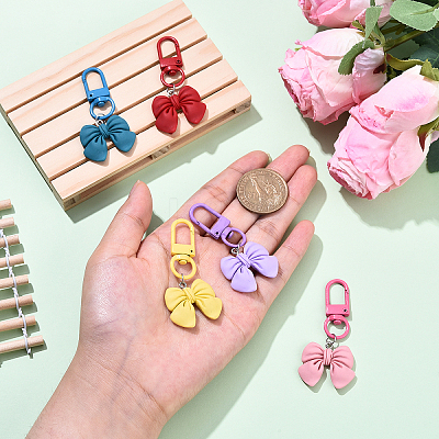 5Pcs Resin Pendant Decorations HJEW-YW00124-1