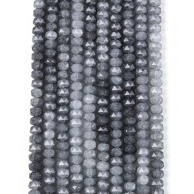 Imitation Jade Crackle Glass Beads Strands GLAA-N068-01A-A01-1