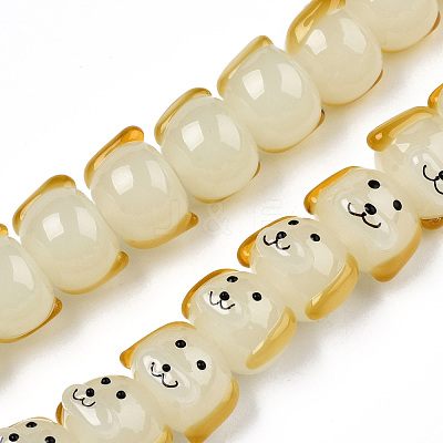 Handmade Lampwork Beads Strands LAMP-N021-42F-1