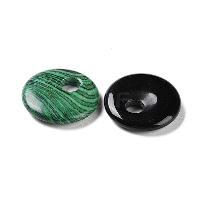 Natural & Synthetic Mixed Gemstone Pendants G-K357-05-1