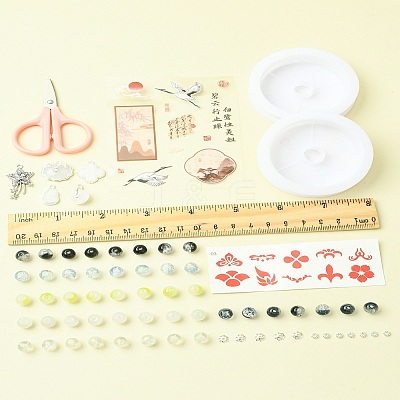 DIY Lampwork Beaded Bracelet Making Kit DIY-FZC0001-01C-1