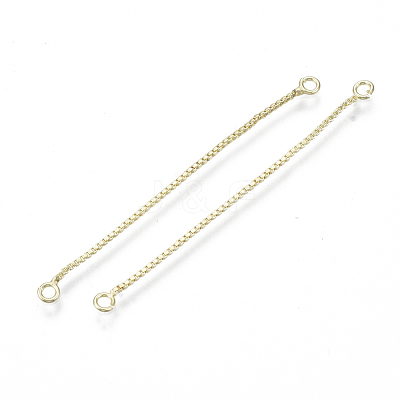 Brass Box Chain Tassel Links KK-R129-05G-1
