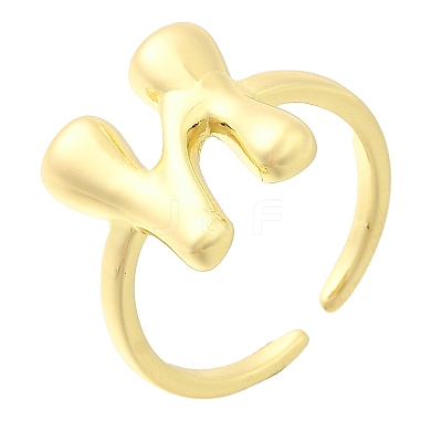 Rack Plating Brass Open Cuff Rings RJEW-S394-01G-N-1