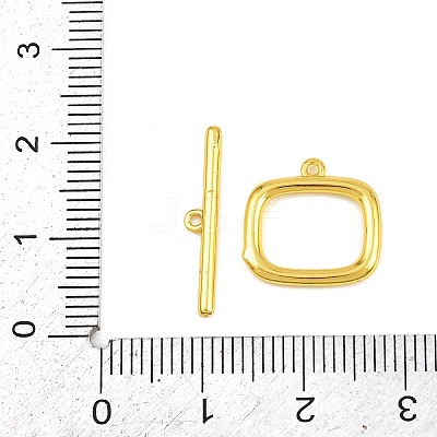 Brass Toggle Clasps KK-G548-28G-1