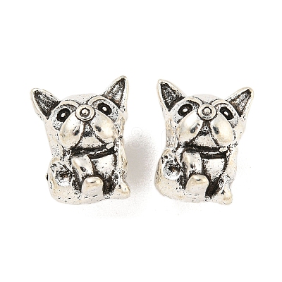Rack Plating Alloy European Beads FIND-B034-38AS-1