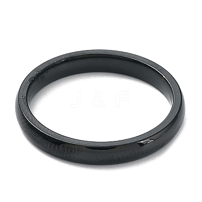 Ion Plating(IP) 304 Stainless Steel Flat Plain Band Rings STAS-I160-D-17mm-B-1