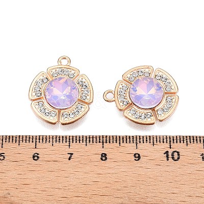 Alloy Glass Pendants PALLOY-N176-72KCG-02-1