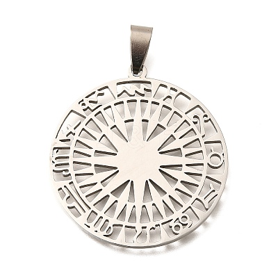201 Stainless Steel Pendants STAS-R152-01P-02-1