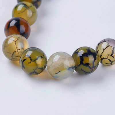 Natural Dragon Veins Agate Beads Strands X-G-G515-8mm-02B-1