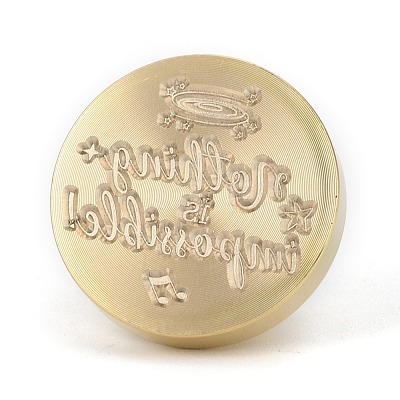 Brass Retro Wax Sealing Stamp AJEW-F045-C13-1