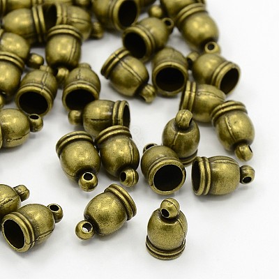 Tibetan Style Cord Ends LS-TIBE-4736-AB-FF-1