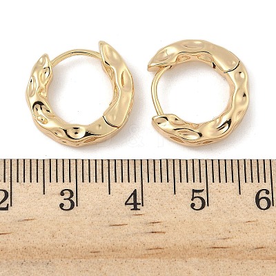 Brass Hoop Earrings EJEW-D320-23G-1