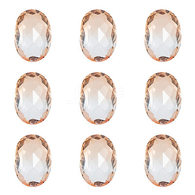 Pointed Back Glass Rhinestone Cabochons RGLA-OC0001-03D-1