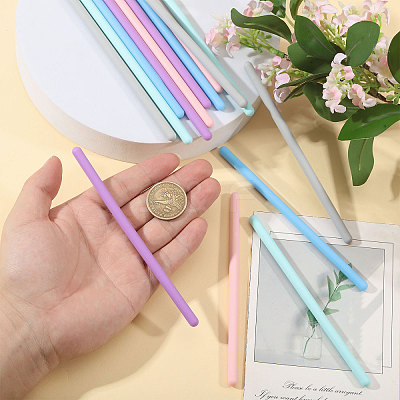 15Pcs 5 Colors Silicone Stirring Rods DIY-CA0008-16-1