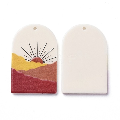 Acrylic Pendants KY-I007-03G-1
