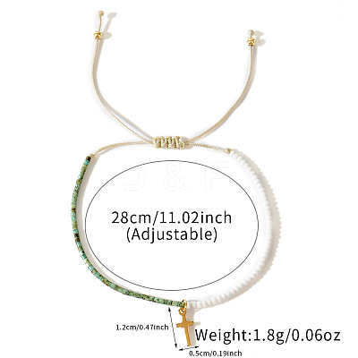 Bohemian Style Glass Seed Beads Braided Bead Bracelets LS-EC2544-1
