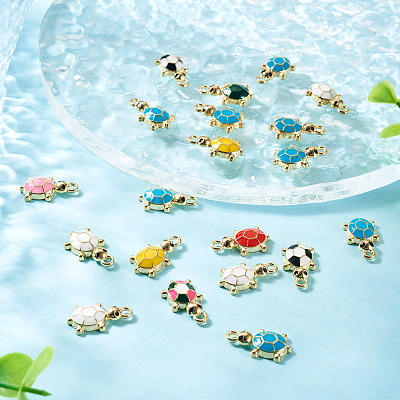 20Pcs Alloy Enamel Pendants ENAM-TA0003-57-1