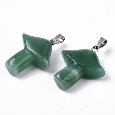 Natural Green Aventurine Pendants G-R480-02A-1
