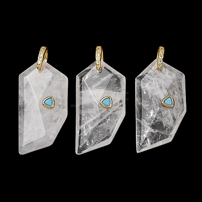 Natural Quartz Crystal Pendants GG-CBA51ED-04G-07-1