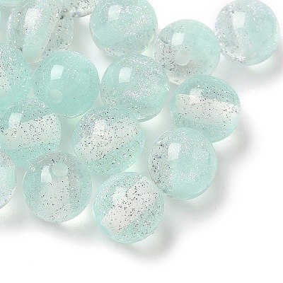 Two Tone Resin Beads RESI-Q025-02A-F-1