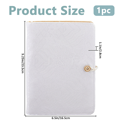 1Pc Cotton and Linen Binder Book Cover AJEW-FH0006-82B-1